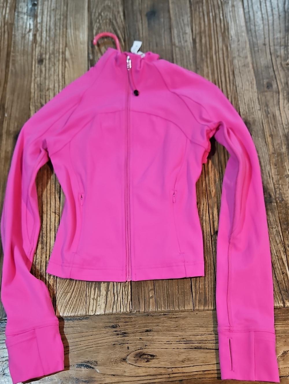 Lululemon women zip up jacket size 2 Hot Pink